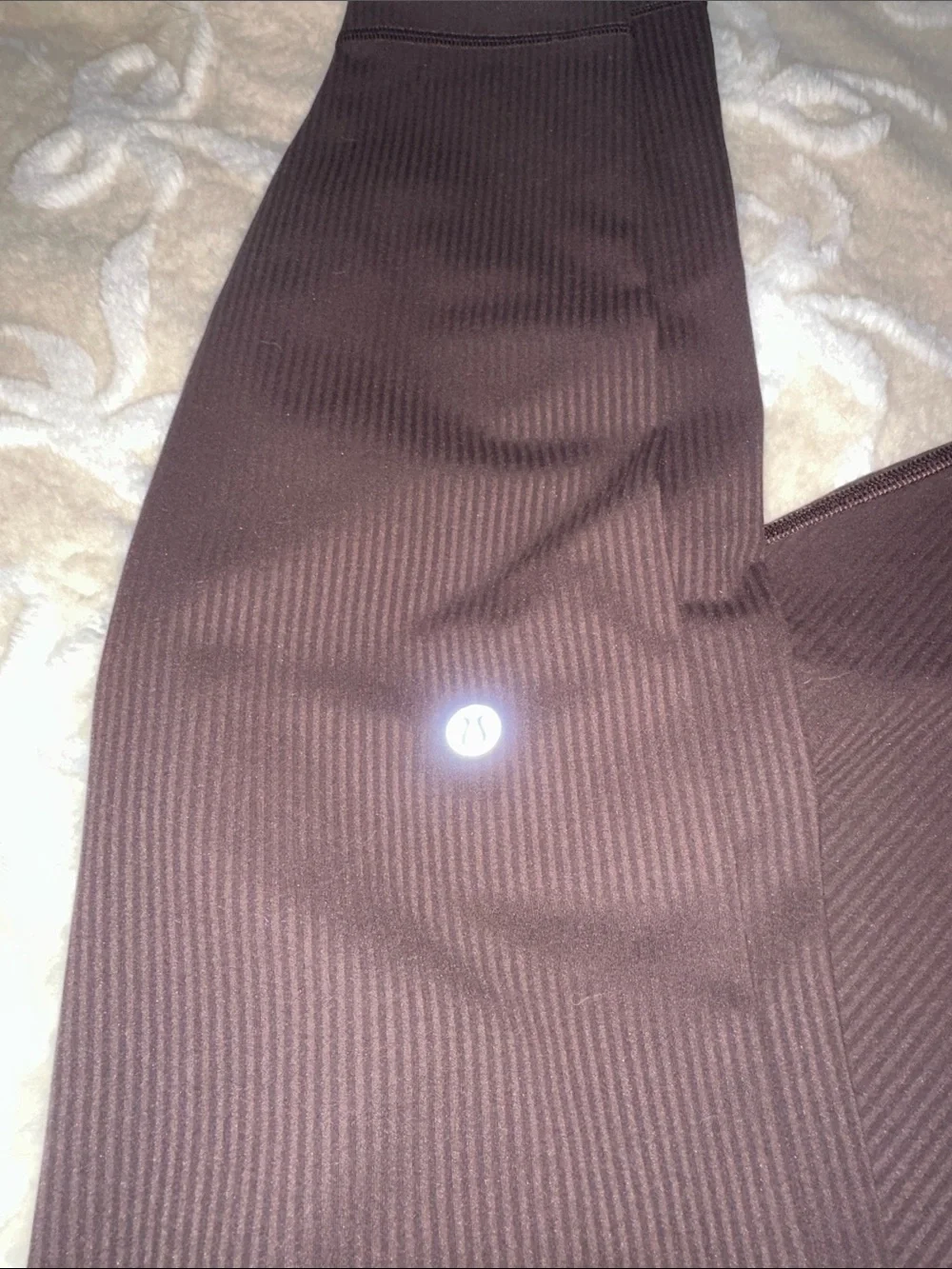 lululemon athletica Wunder Train Ribbed HR Tight 28” Espresso Brown - NWT 8 - Picture 3 of 5
